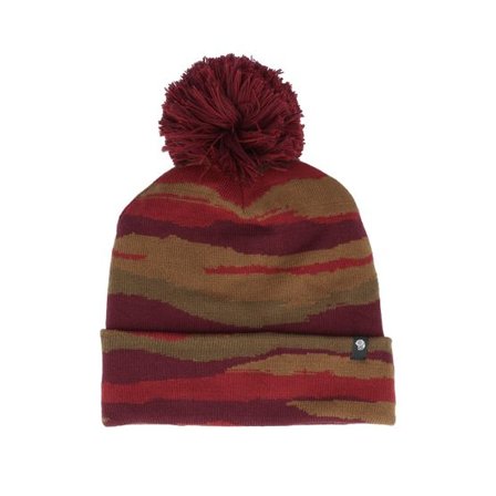 Mountain Hardwear - Röd pom Beanie - Gas Station Eco F22-Cocoa Red Pom @ Hatstore
