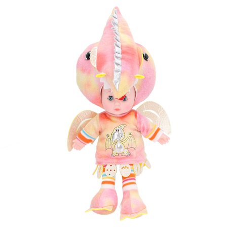 Söt Mjuk Plysch Dinosaurie Baby Docka Leksak för Flickor Barn 40cm 15.7in Rosa