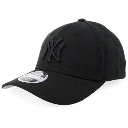 New Era - MLB Svart flexfit Keps - New York Yankees 39THIRTY M-crown Poly Black/Black Flexfit @ Hatstore