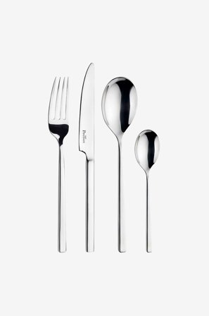 Pintinox - Ruokailuvälinesarja 24 kpl Tie - Hopea - Aterimet - - Homeroom