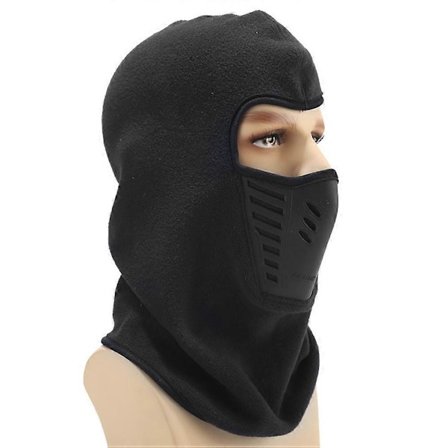 Sykkel- og skihette med hette og skjerf for menn og kvinner, beskyttelse, 1 sett