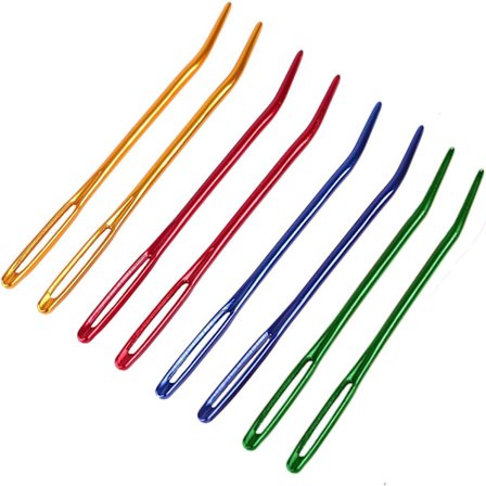 8st Garn Stoppa Gobeläng Stor sömnad Big Eye Vävning Virkad Ull Trubbiga nålar Nål