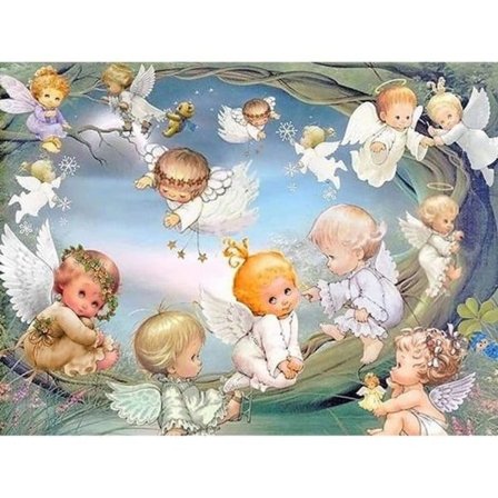 IC 5D diamantmaleri Billeder Voksen Engel, diamantmaleri