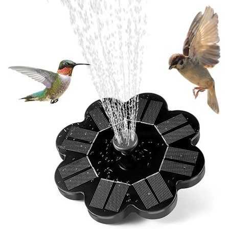 Solcellsfontän, flytande med solcellsvattenfunktion för utomhusdamm