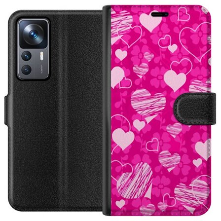 Yhteensopiva Lompakkokotelo Xiaomi Xiaomi 12T Pro PopSydänKuviointi