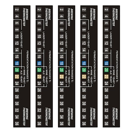 Stick-on digitalt fermometer selvklebende hjemmebryggende termometer-klistremerke Temperatur Temperaturmålings-klistremerker Verktøy