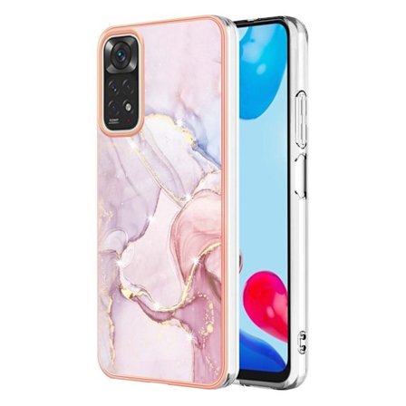 Marmormotiv Xiaomi Redmi Note 11S / Xiaomi Redmi Note 11 skal - Roséguld Marmor Dimma