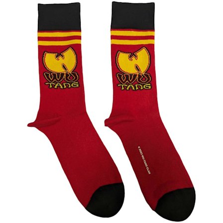 Wu-Tang Clan Unisex Vuxenrandiga Sockor 7 UK-11 UK Röd
