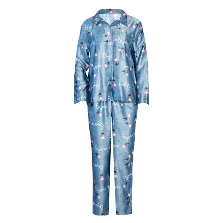 Nalle Puh Dam/Dam Eeyore Satin Raka Ben Lång Pyjamas