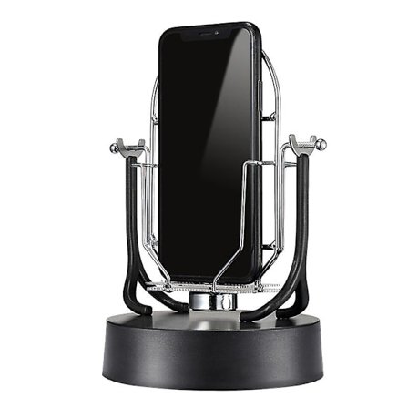 Dobbelt telefon svingningsenhed Automatisk shake wiggler trin optjening mobiltelefonholder 19*10.8cm