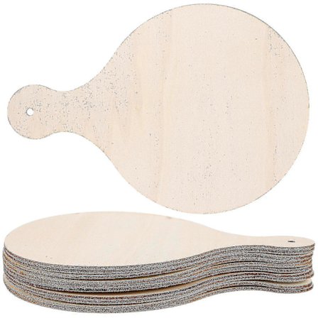 10 st Runda Brickor Pizza Serveringsbräda Träskärbräda Obehandlad Skärbräda Bricka Kök Serveringsbricka Hao