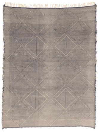 Handvävd High Atlas Kelim 266X345 Ullmatta Brun/Orange Stor