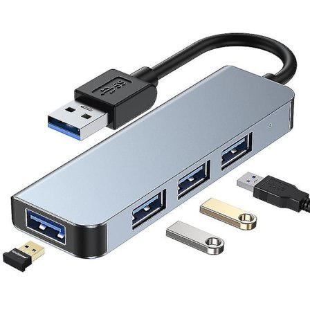 4-porttinen USB Hub 3.0, USB Ultra Slim Nopea Data Kannettava Jakaja