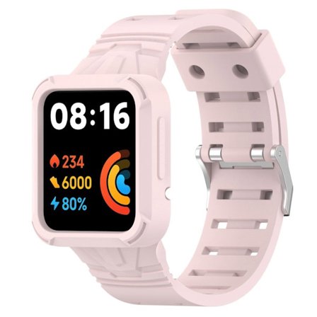 Xiaomi Redmi Watch 2 Lite / Redmi Watch klockarmband i silikon med spänne - Ljusrosa