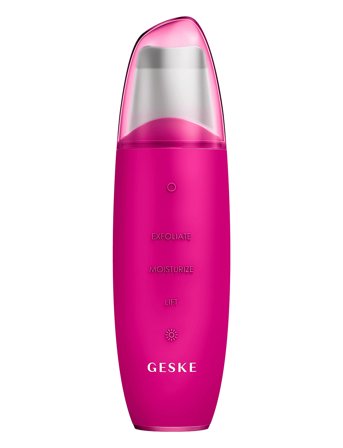 GESKE Microcurrent Skin Scrubber & Blackhead Remover | 9 In 1 - Pink - ONE SIZE