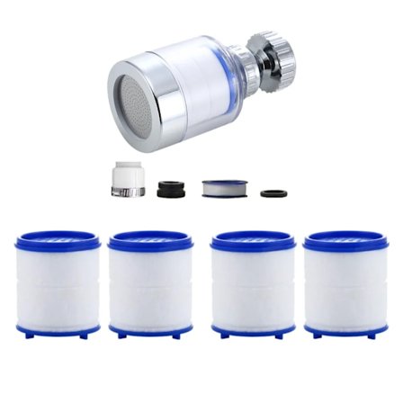 2-40st Kran Vattenfilter Element Tar Bort Klor Tungmetaller Filtrerade Duschhuvuden Bad Filtrering Renare Mjukgör Hårt Vatten