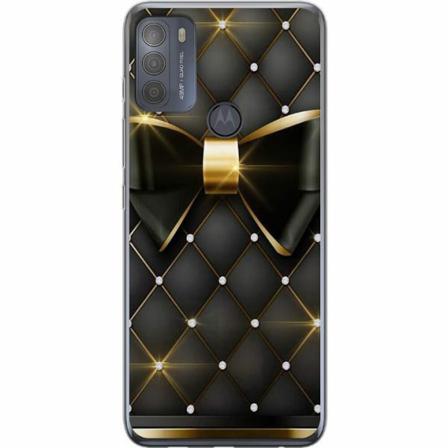 Motorola Moto G50 Mjukt Skal - Gyllene Rosett