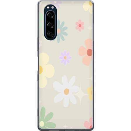Mobilskal till Sony Xperia 5 med fejdande blommor