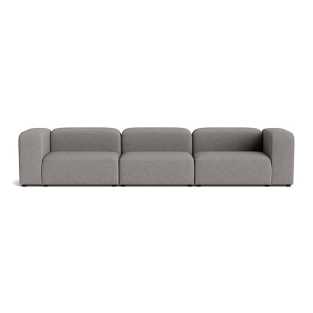 Milo XL 3 personers sofa - Loop Grå - 360x100x72 - Sofa, 3 personers sofa