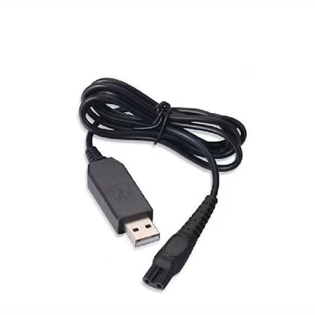 USB-ladekabel til Philips Series 3000 Modelnummer BG3010/13 Barbermaskine Trimmer Ladekabel Sort{F2}