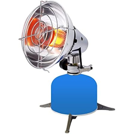 Bærbar utendørs varmeovn camping gassvarmer utendørs telt varmeovn mini varmeovn for fotturer fiske (ingen gasstank)