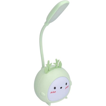 Bordlampe, Svanehals 360° LED Foldbar Skrivebordslampe Søt Tegneserie An