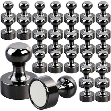 30 Pakning Magneter Sterk Magnet Små Neodymmagneter for Kjøleskap Whiteboard Magnetisk Tavle Håndverk Hjemmekontor og Skole Mini Magneter