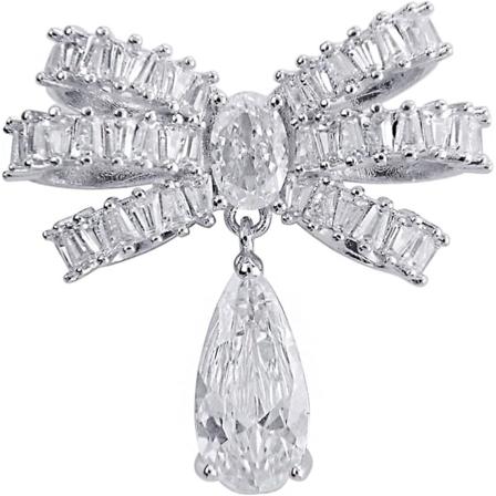 Vintage Strass Broscher Dam Brosch Kubisk Zirkonia Broscher För Kvinnor Sommar Mode T-shirt Pin Smycken