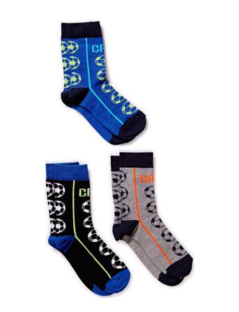 Cr7 Kids Socks 3-Pack Socks & Tights Socks Multi/mønstret CR7