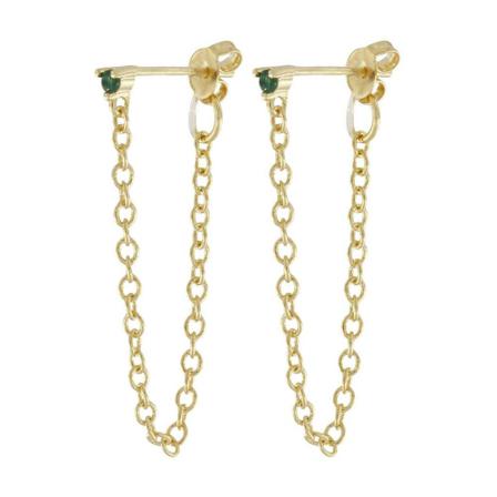 Dansk Copenhagen Earrings gul, Dam Örhängen, Dam, Storlek: ONE SIZE