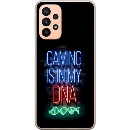 Yhteensopiva Puhelinkuori Samsung Galaxy A23 Viktor Gyökeresin muotokuva vihreässä paidassa, jossa on leijonamotiivi ja intensiivinen vihreä tunnelma