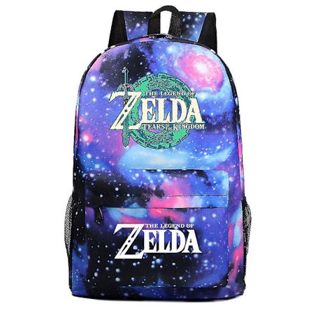 "Kingdom Of Zelda Tears" trykt skoletaske - Perfekt til elever i grundskolen og gymnasiet
