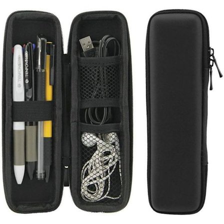 Sort Hårdt Etui EVA Hårdt Skal Stylus Pen Etui Holder Taske Beskyttende Bæretaske Opbevaringsbeholder til Pen Kuglepen Stylus