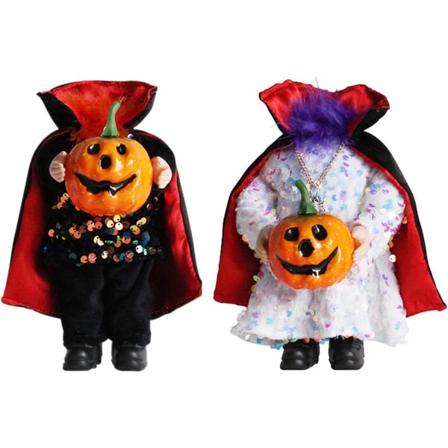 Hodeløs gresskar dukke, 2 skrekk skrekk dekorasjoner Halloween hode