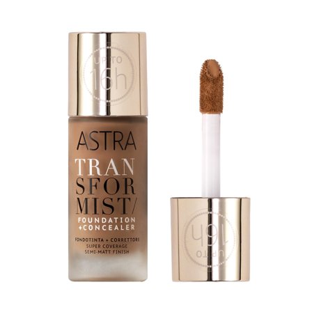 ASTRA MAKEUP TRANSFORMIST FOUNDATION + CONCEALER 005N - TAN 18ml - Fondotinta liquido