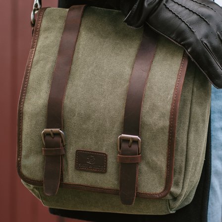 Sac à bandoulière Sergio vert et marron pour hommes - Sacs messagers