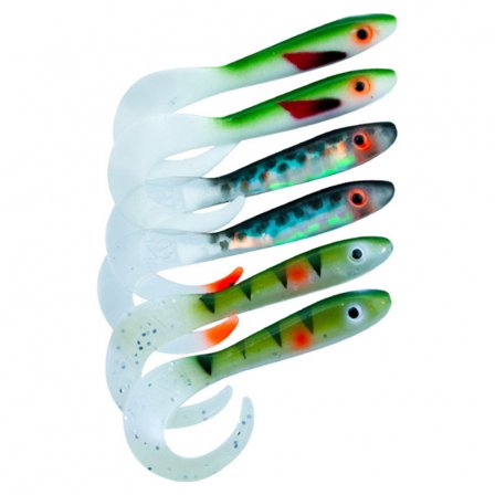 Svartzonker McRubber Tail 11cm Mix (6pcs) - UV