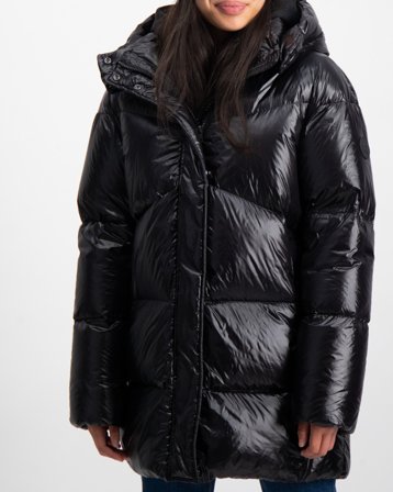 Woolrich ALIQUIPPA JACKET Musta Takit Tytöt - Kids Brand Store