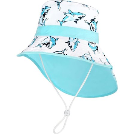 Sun hat for children, summer hat for children, beach, playground, UV protection, soft, breathable, adjustable cotton hat