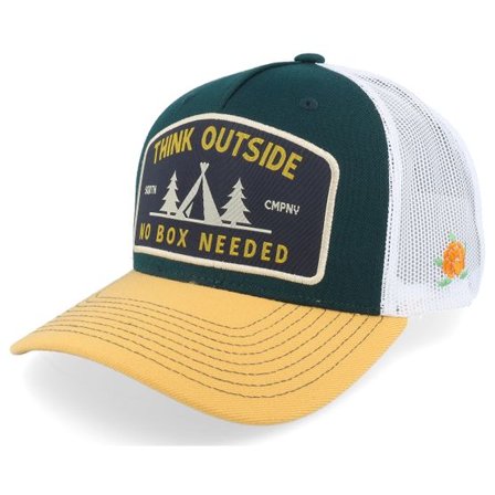 SQRTN - Grön trucker Keps - Outside Cap Olive Trucker @ Hatstore
