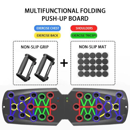 Folding Push-up Board Multifunktionell magmuskelförstärkning MuskelträningGym Sport Bärbar fitness