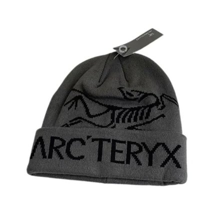 Arcteryx Bird Head Svart Toque Pipo Hattu Musta Tummanharmaa