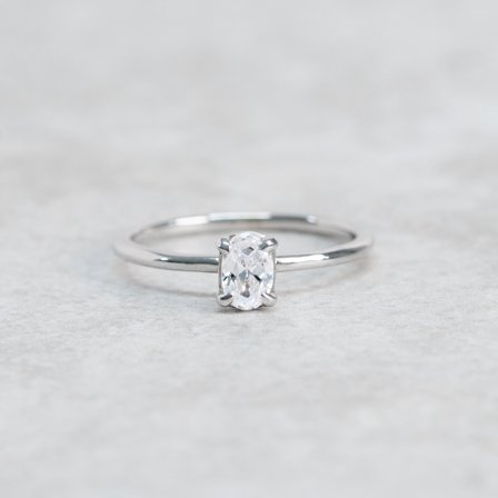 Höstaster, 18K Weißgold : Diamanten - Laborgezüchtet, Karat - 1.00 kt