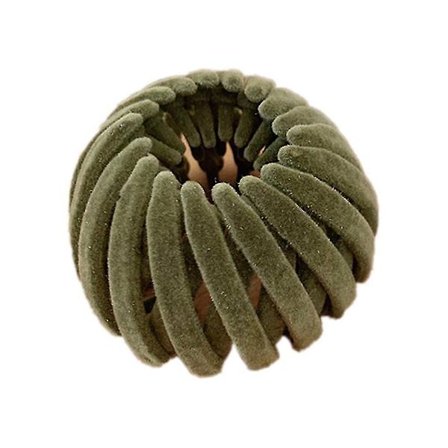 Svanflockning Fågelbo Retractable Hår Ring Bollhuvud Hästsvans Spänne