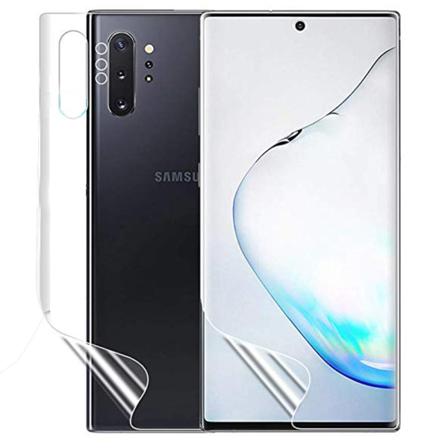 Proguard Fram- & Baksida Note10+ Skärmskydd 9h Nano-soft Transparent/genomskinlig