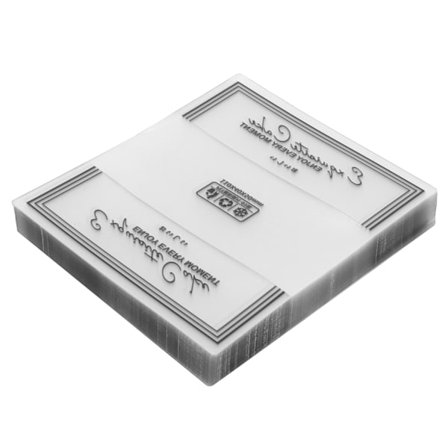 Transparent Kagekrave - 100 stk., Mousse Indpakningsbakke, Kagedekoration