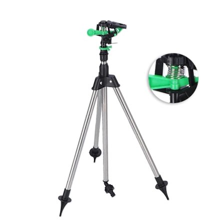 Roterande bevattningssprinkler justerbart vattningsmunstycke med stativ för trädgårdsjordbruk