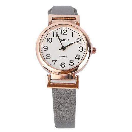 Jentearmbånd Kvinner Armbåndsur Casual Dameklokke Kvinner Minimalistisk Klokker Jenter Design W Grey 2.1*21cm