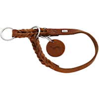 Hunter - Hundetreningshalsbånd Solid Education Cognac M - 40-45cm - Hund - Halsbånd - ZOO.no