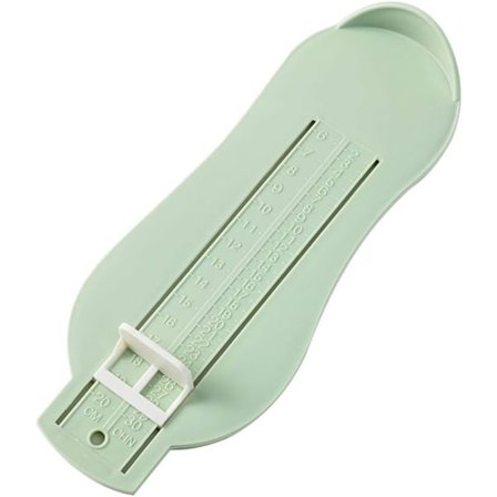 Børn - Skostørrelsesmåler Fodmålingsinstrument til bestemmelse af skostørrelse 2 til 30 (Lysegrøn)[qb]